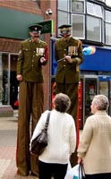 Sergeant Majors Stilt Walking